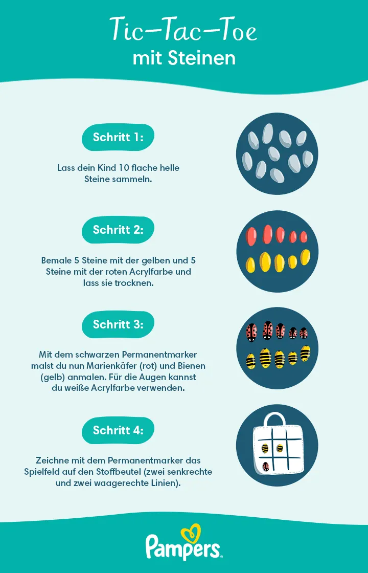 Infografik: Tic-Tac-Toe-Spiel basteln
