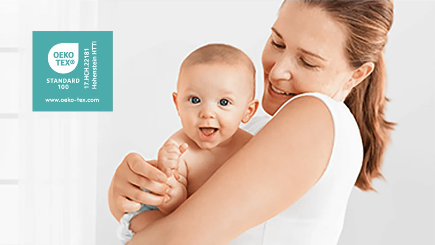 Pampers® Windeln – zertifiziert nach dem unabhängigen STANDARD 100 von OEKO-TEX®