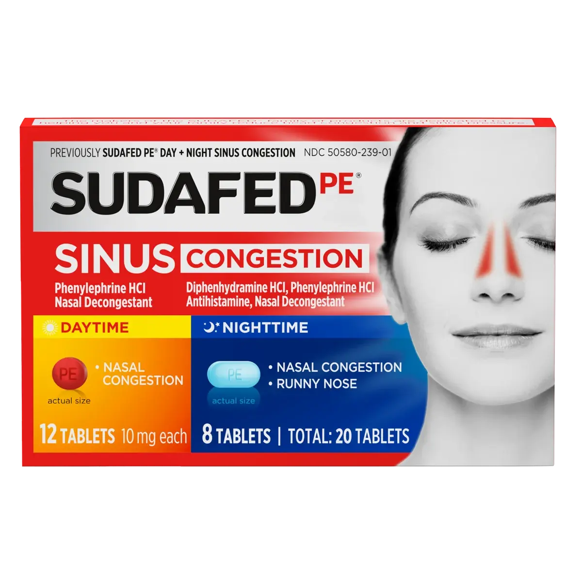 SUDAFED PE® Sinus Congestion Day + Night package front