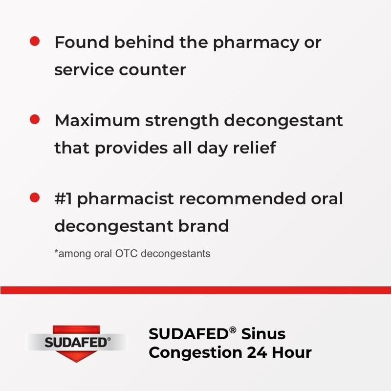 SUDAFED® Sinus Congestion 24 Hour - Image 2