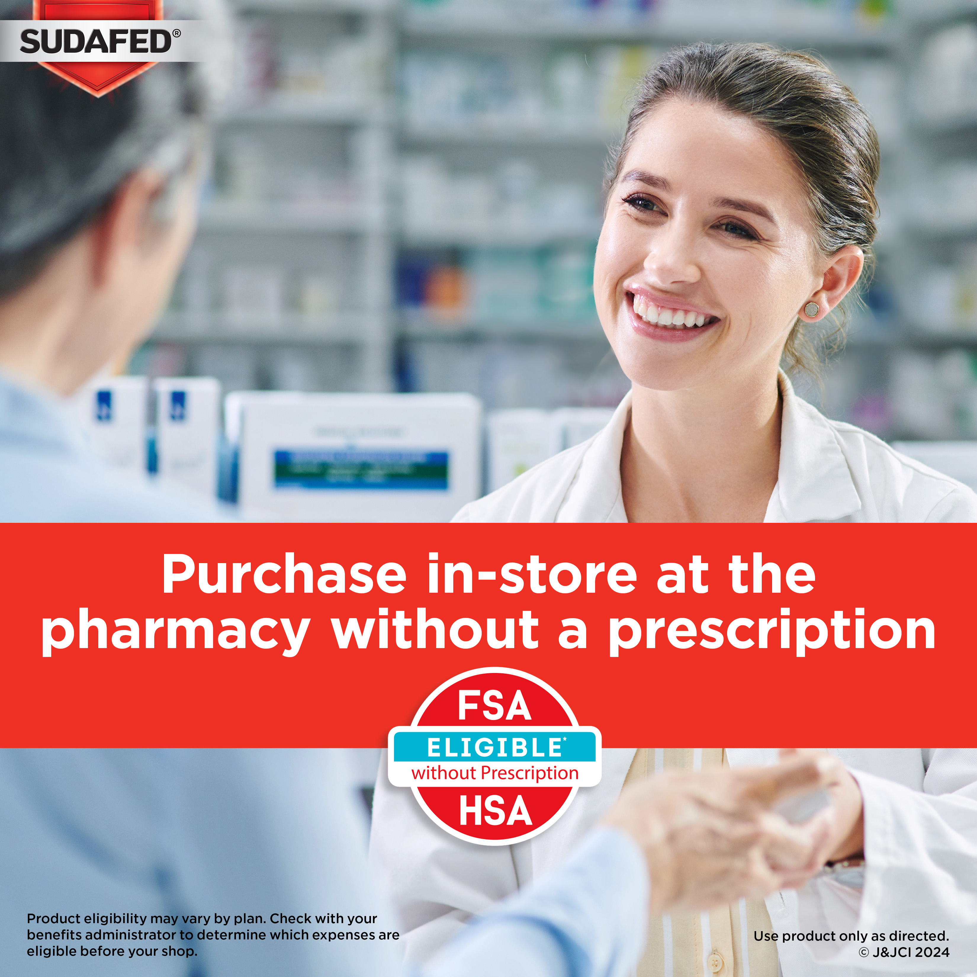 Purchase in-store at the pharmacy without a prescription