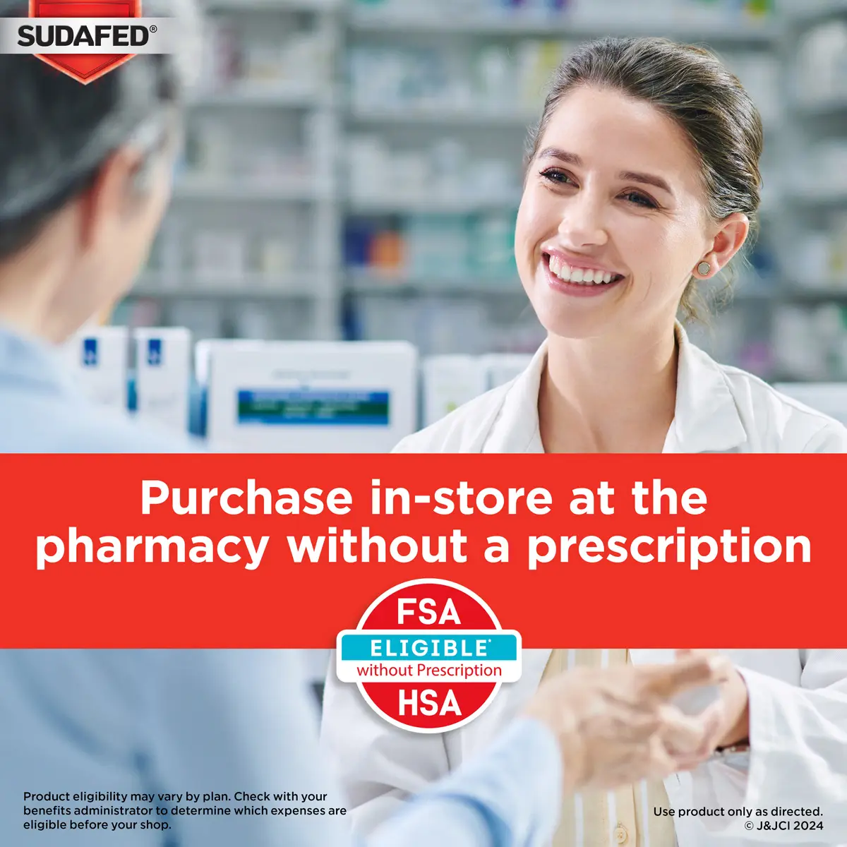 Purchase in-store at the pharmacy without a prescription