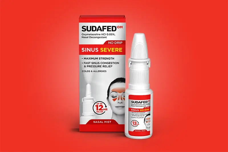 SUDAFED® Sinus Severe No Drip Nasal Spray