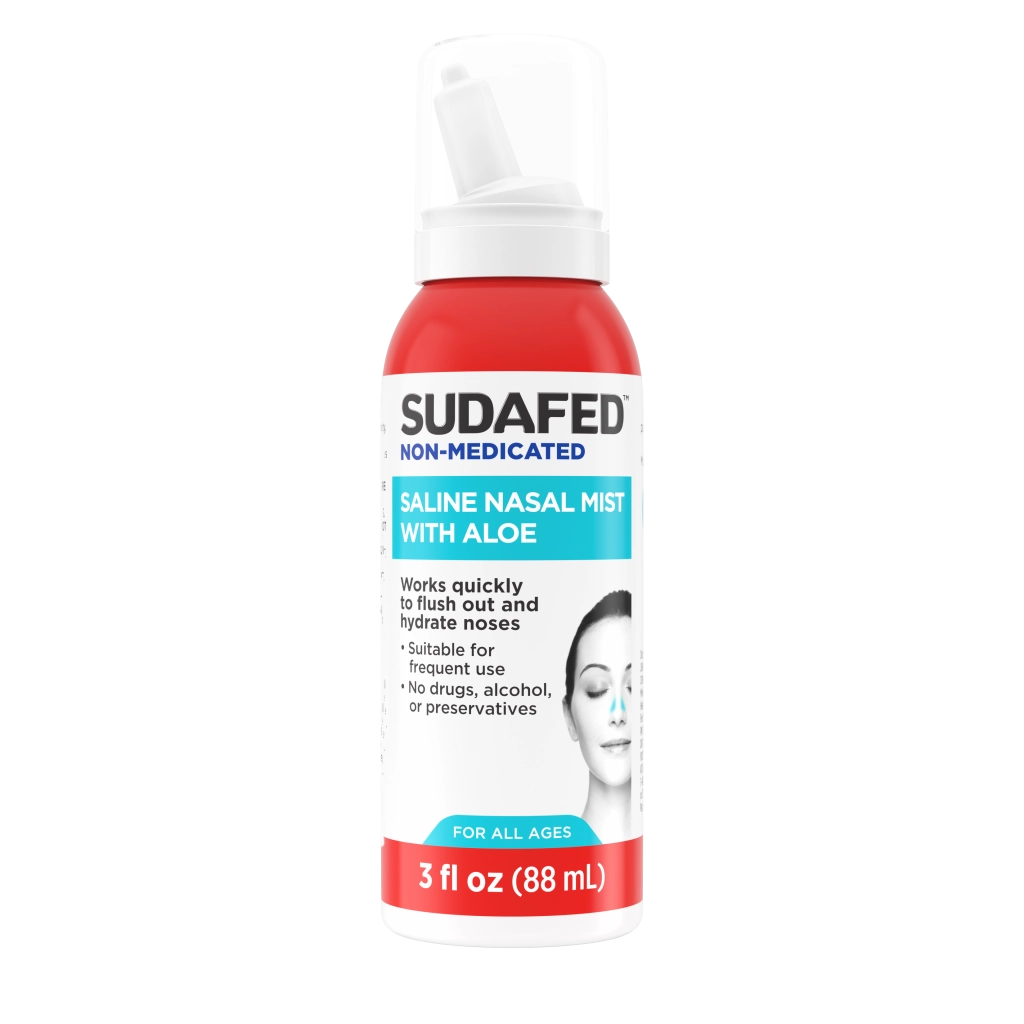 Sudafed® Non-Medicated Saline Nasal Mist with Aloe - Product Image