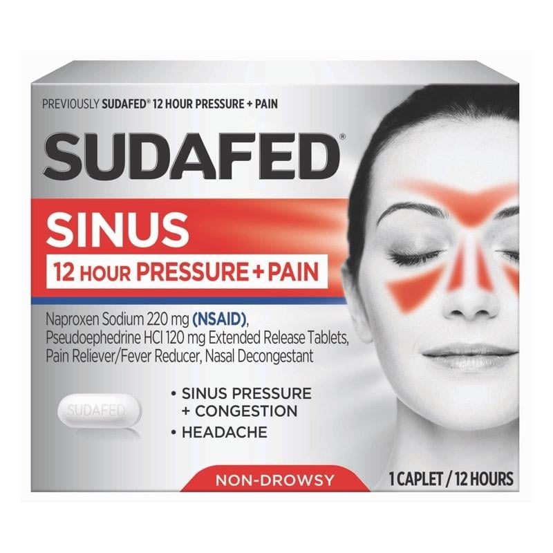 SUDAFED® Sinus 12 Hour Pressure + Pain - Image 1