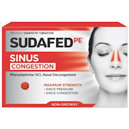 Nasal Decongestant Sinus Relief Products SUDAFED 