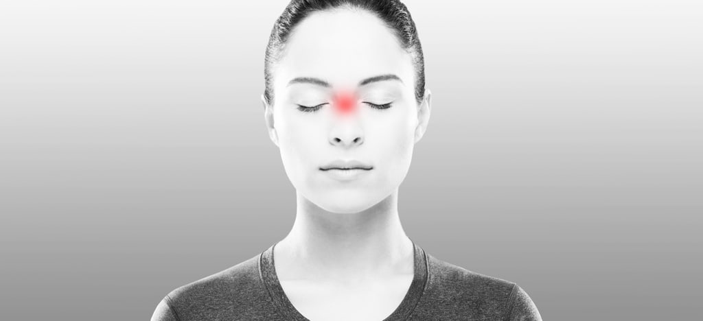 Sphenoid sinus congestion relief with Sudafed, pressure deep behind nose