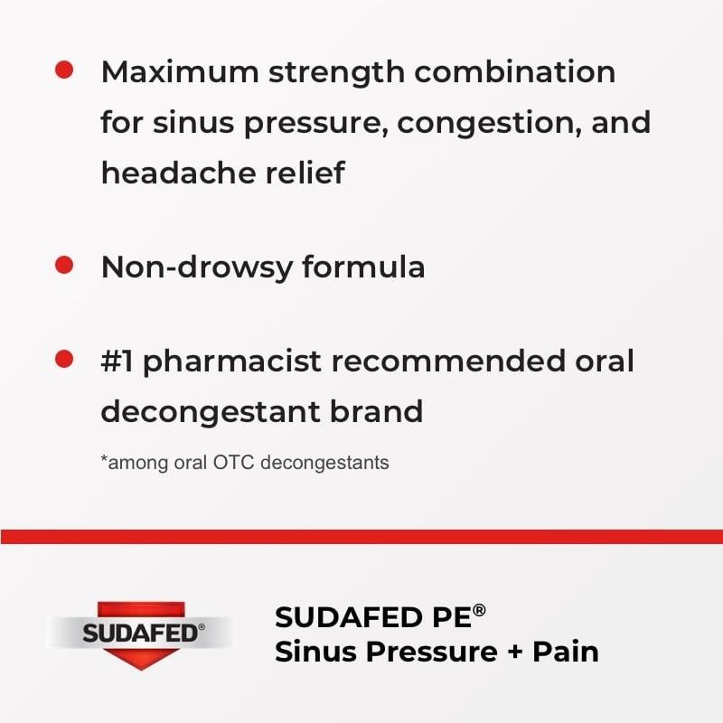 SUDAFED PE® Sinus Pressure + Pain* - Image 2