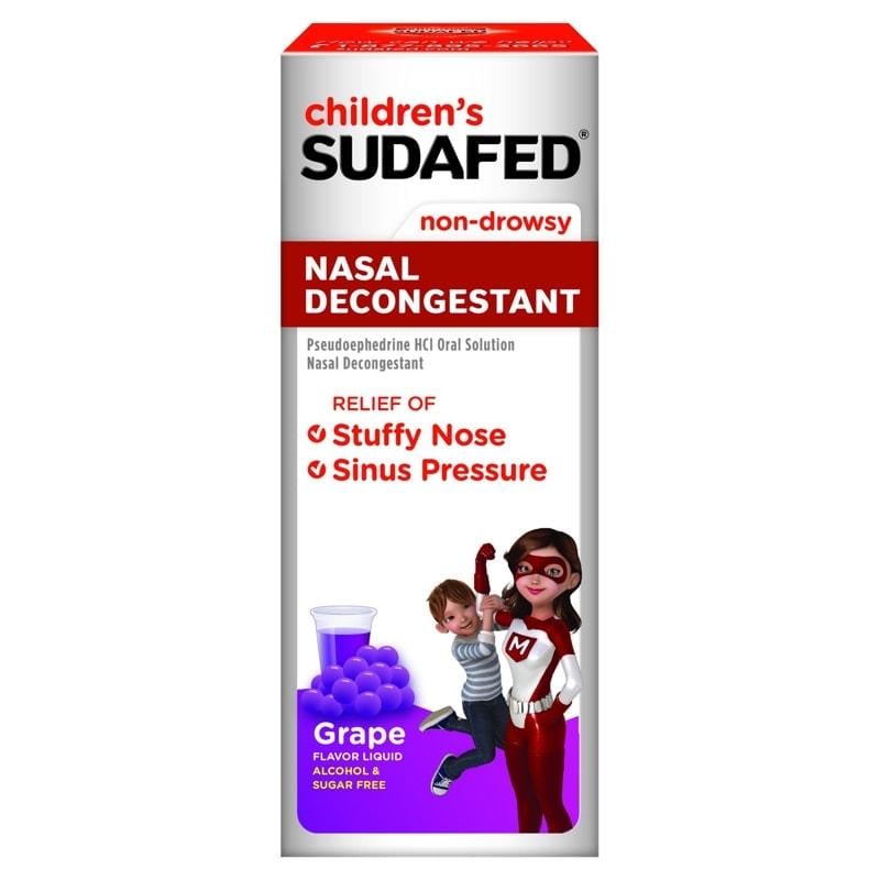 Children’s SUDAFED® Nasal Decongestant, Grape Liquid