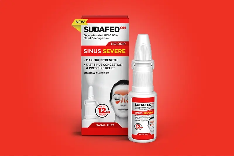 SUDAFED® Sinus Severe No Drip Nasal Spray