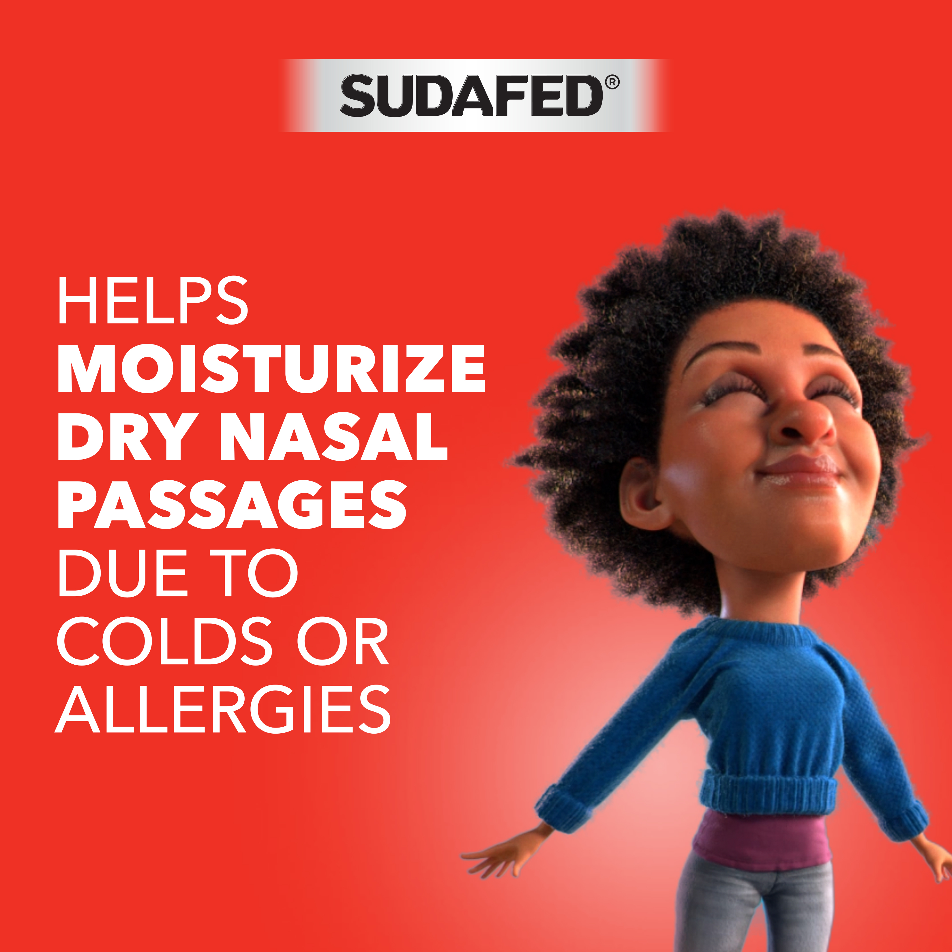 SUDAFED® Non-Medicated Saline Nasal Mist with Aloe | SUDAFED® - Gallery Image 3