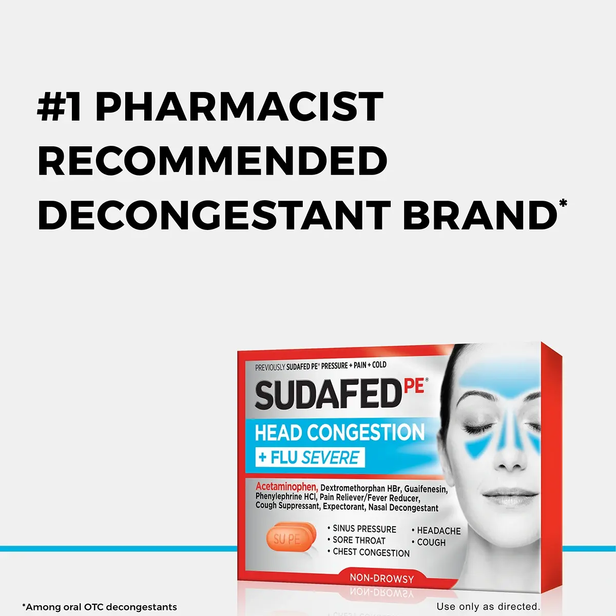 SUDAFED® First Pharmacist Recommended Decongestant Brand