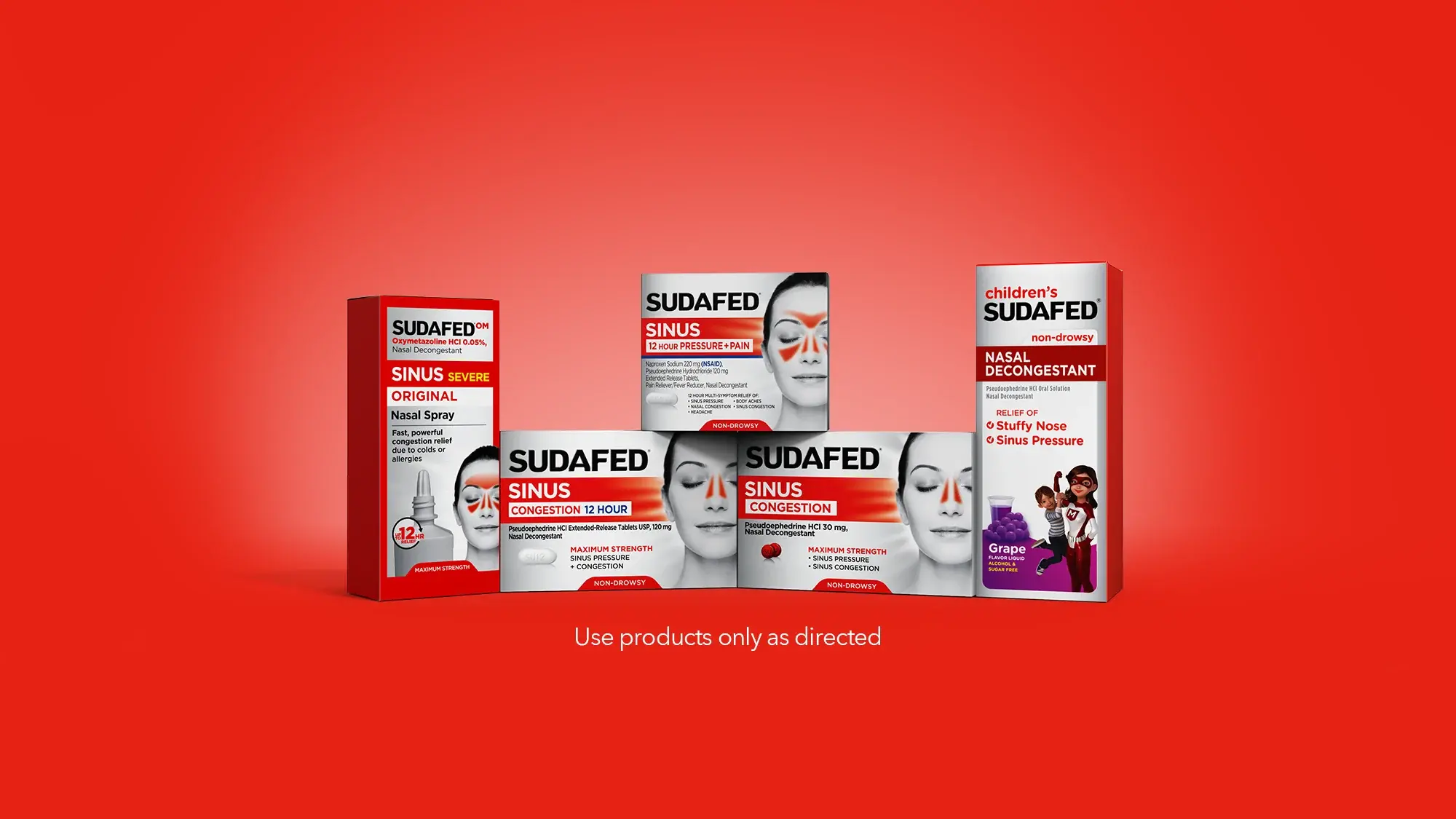 Sudafed Sinus Congestion Products