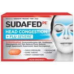 SUDAFED PE® Head Congestion + Flu Severe.