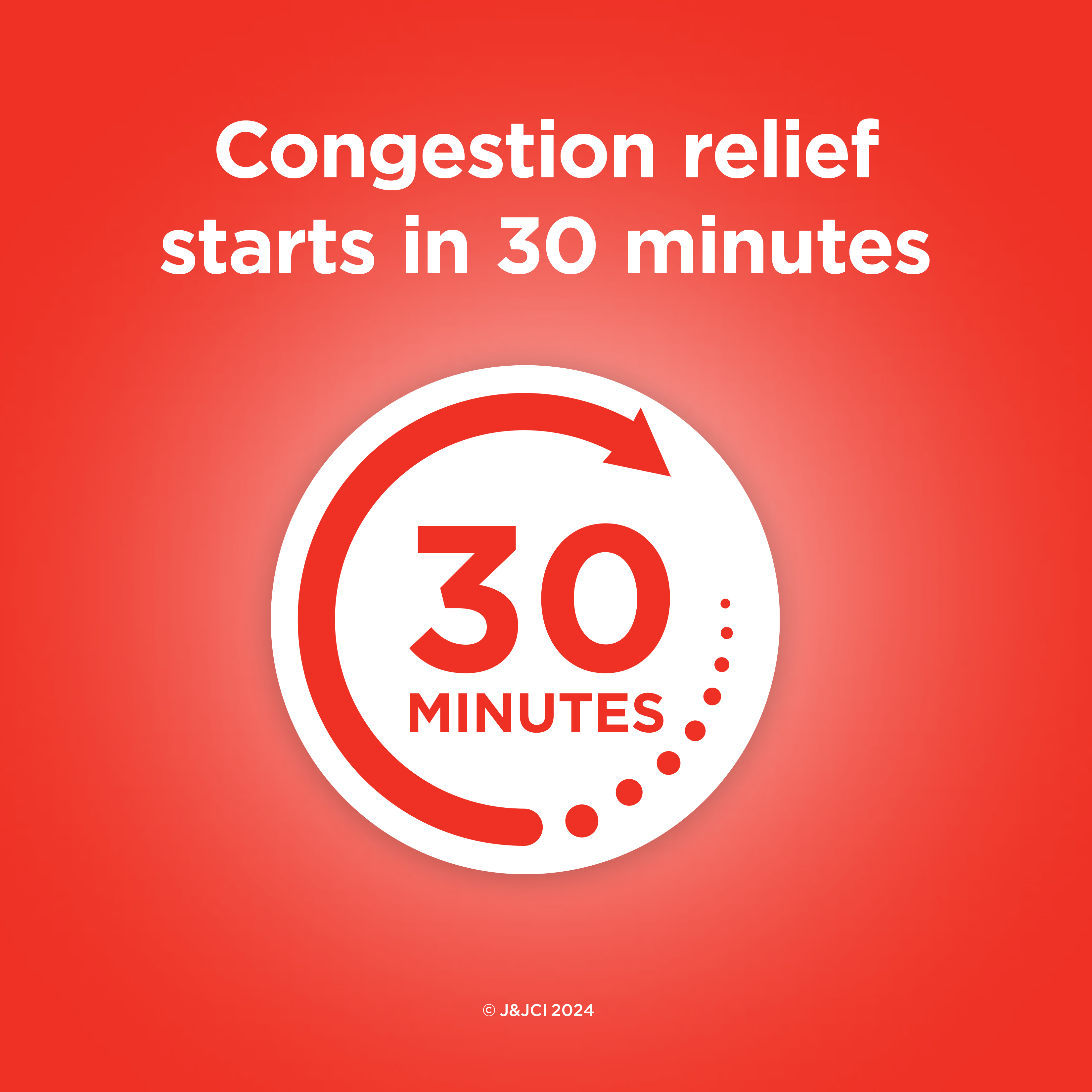 Congestion relief starts in 30 minutes