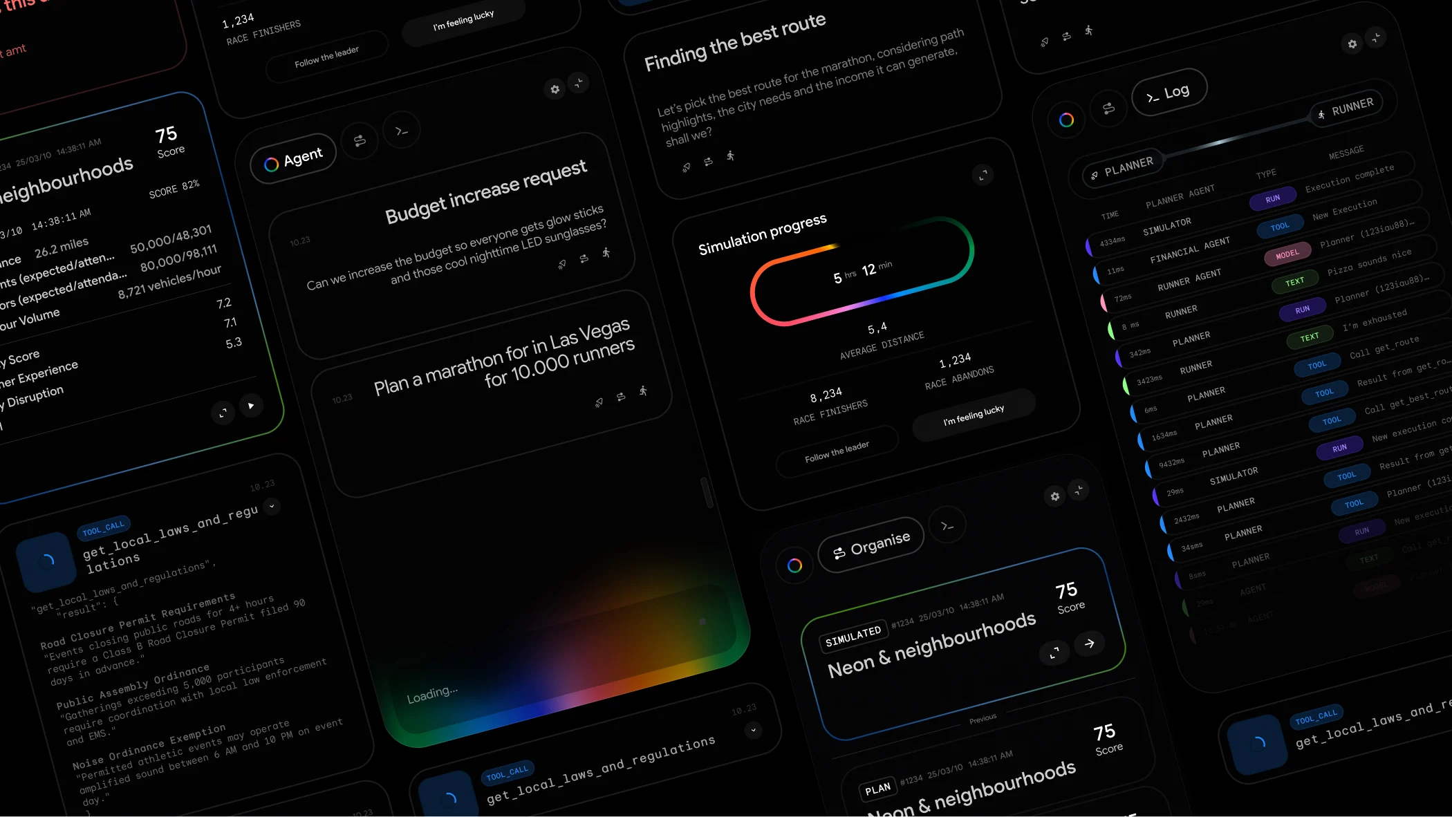 Image of different Race Condition UI design 