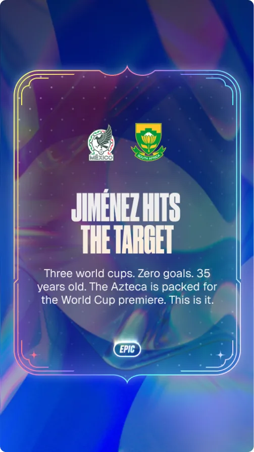 Epic moment - Jimenez hits the target