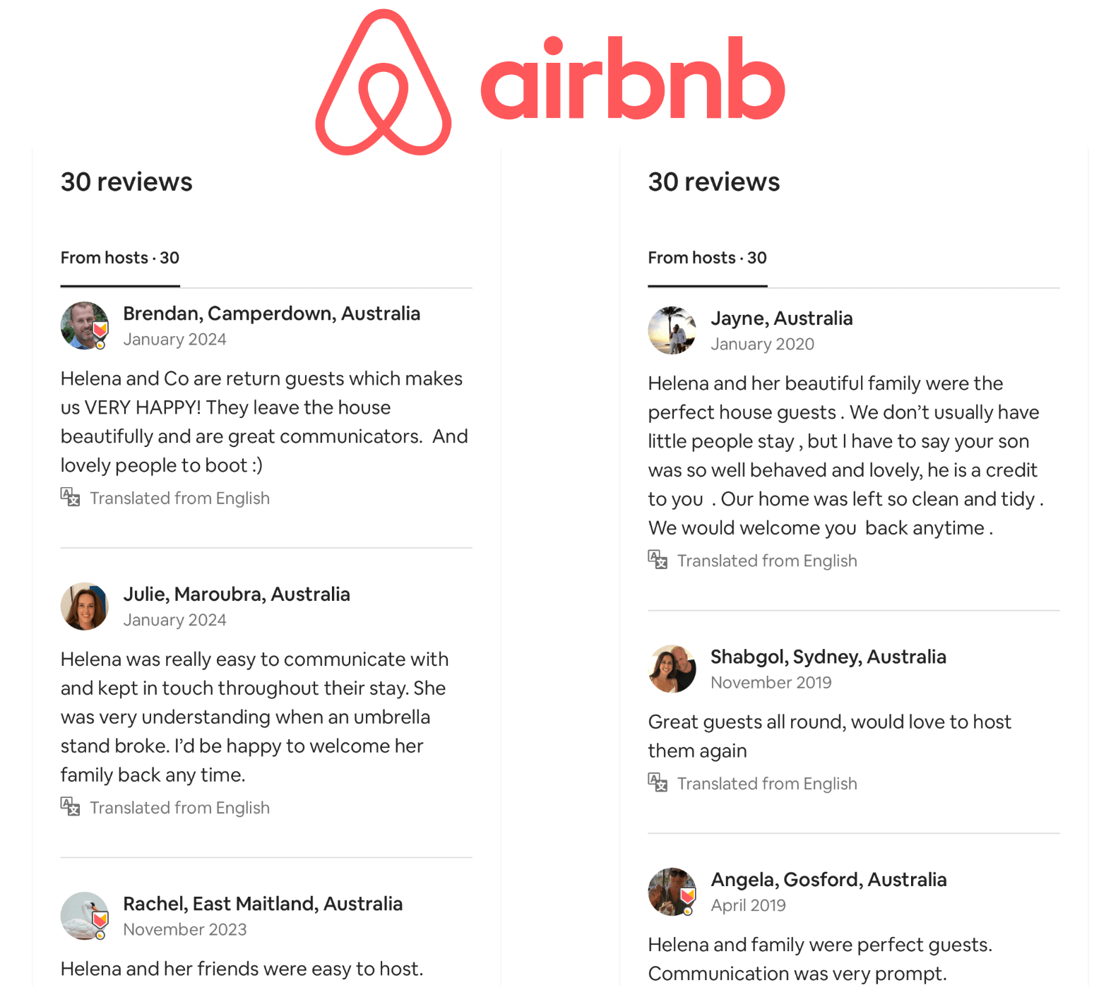 airbnb host review