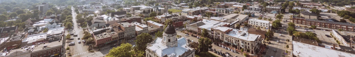 A picture of Bloomington, Indiana