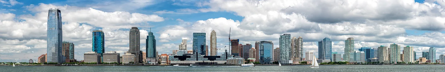 Jersey City skyline as seen from Manhattan