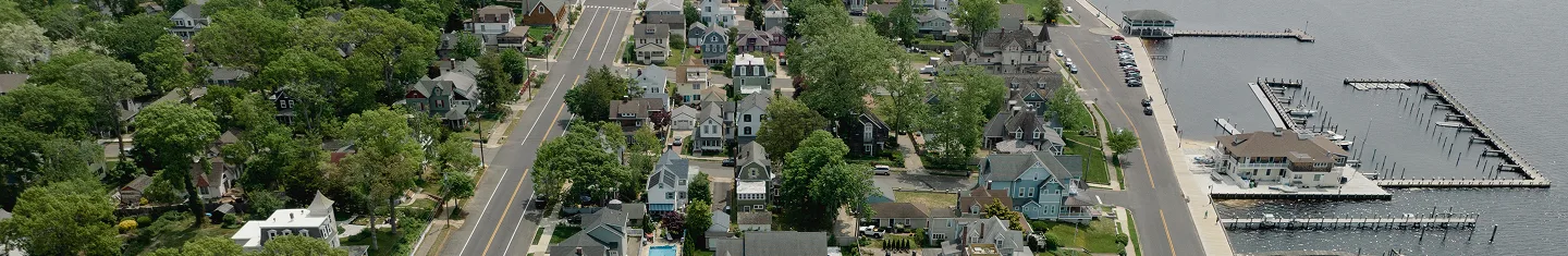 Aerial View of Toms River, NJ