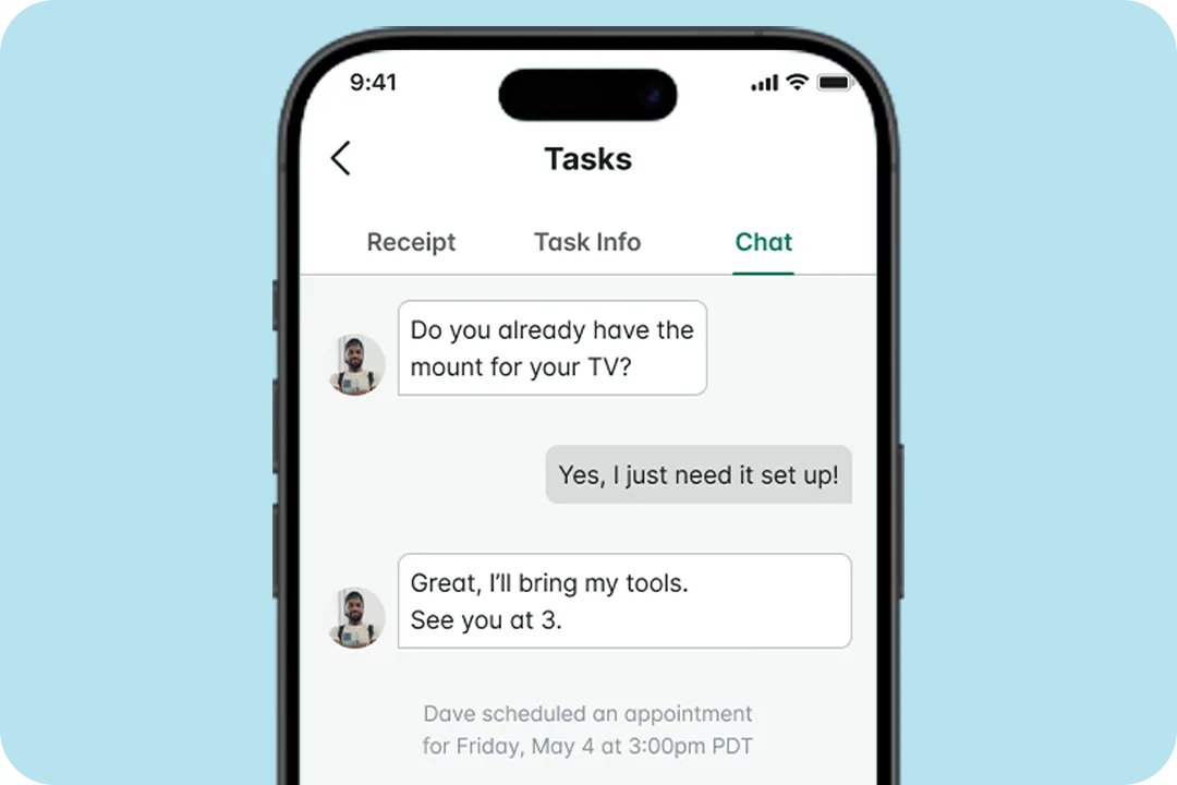 How it works - Chat with tasker