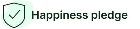 Taskrabbit's happiness pledge logo highlight customer satisfaction guaranteed