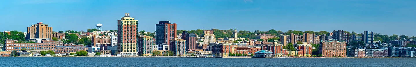 View of Yonkers from the Hudson River