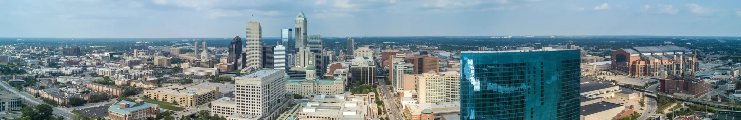 A picture of Indianapolis, IN