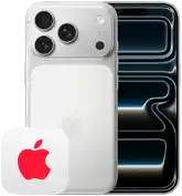 Side by side, iPhone 17 Pro, back exterior, Pro camera system, 3 lenses, microphone, flash, iPhone 17 Pro, front exterior all screen design
