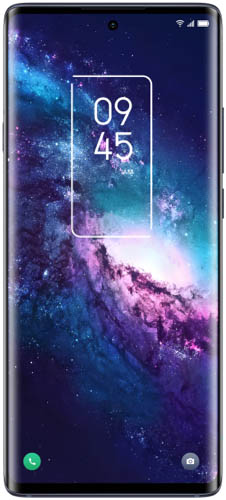 Front screen of TCL 20 Pro 5G in moondust grey