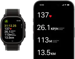 Live Workout metrics on Apple Watch Ultra 3 and iPhone