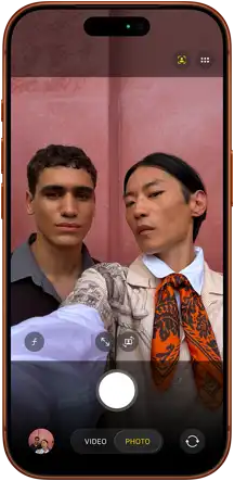 iPhone 17 Pro, front exterior, Center Stage for photos feature