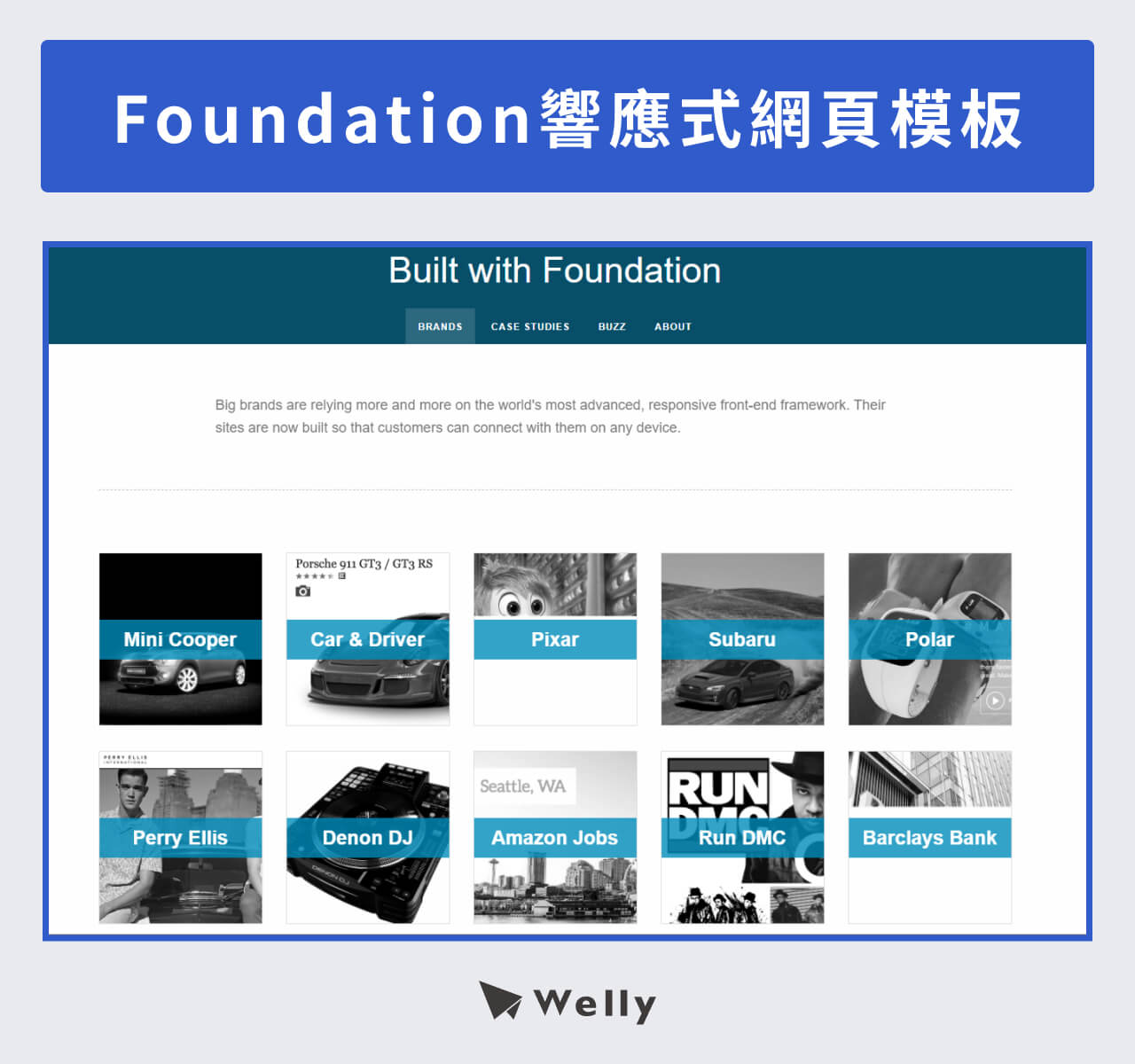 Foundation響應式網頁模板