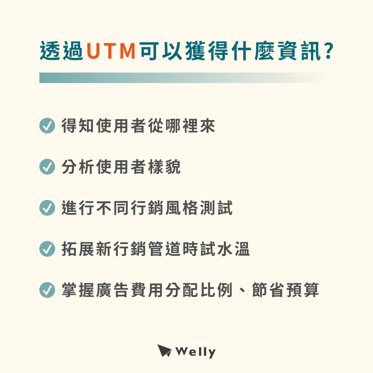 透過UTM可以獲得什麼資訊