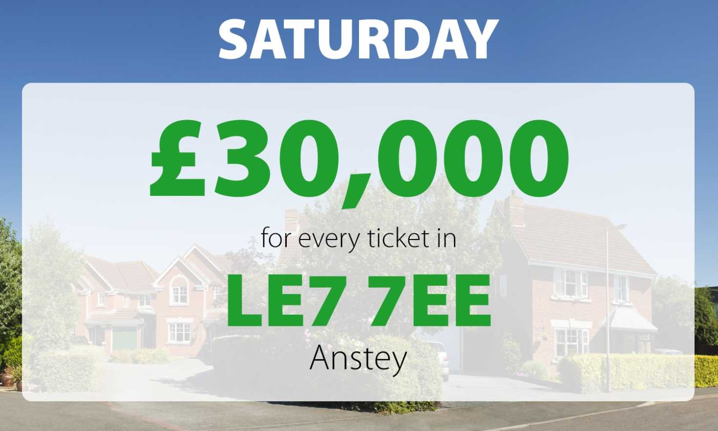 Two Anstey players have scooped £30,000 each in this week's Saturday Street Prize