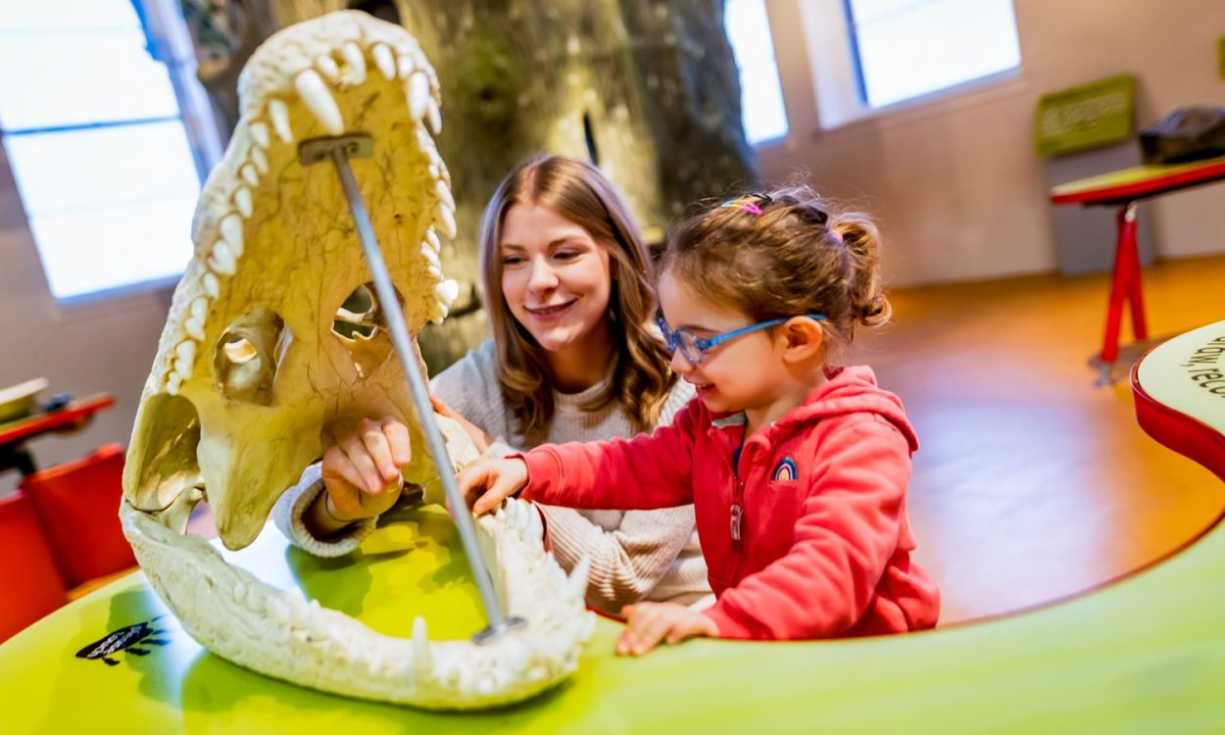 A young visitor exploring the wonders of the natural world with National Museums Scotland