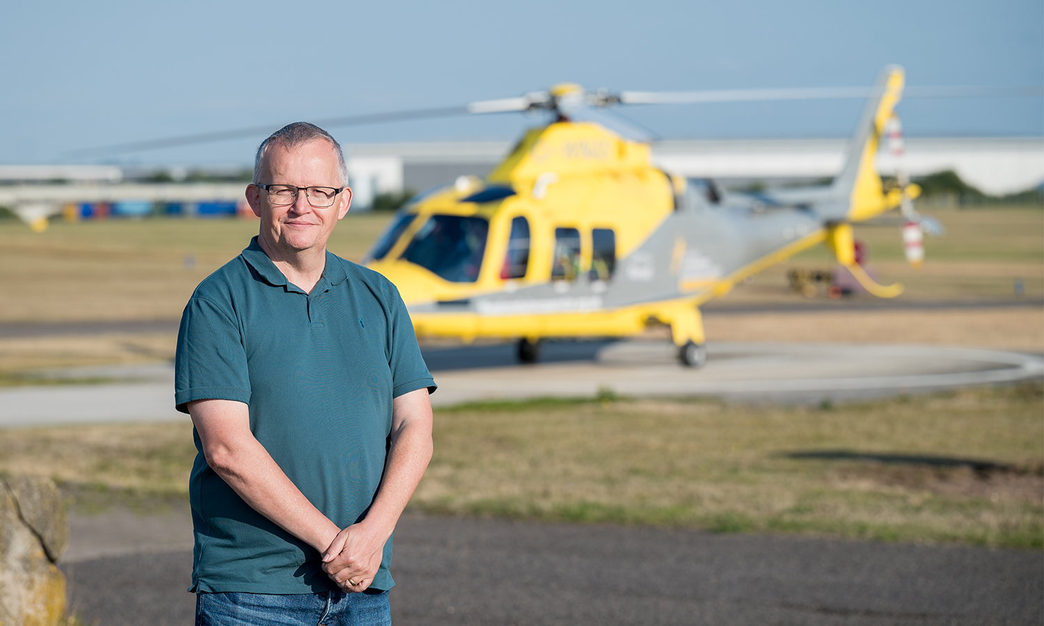 THANKS FOR MY LIFE: Guy Watt was saved by the heli crew after 2014 car accident