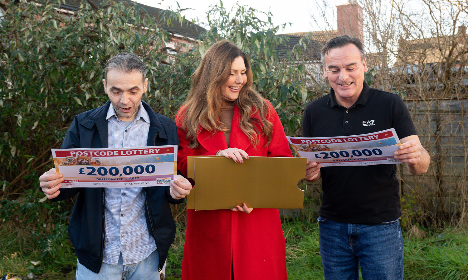 CHEQUE MATES: Flatmates Chris and Mark were surprised by Judie McCourt