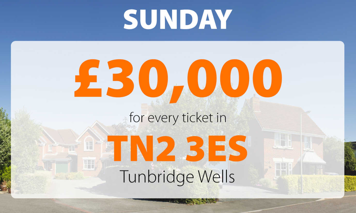 Two lucky Tunbridge Wells players won Sunday's Street Prize