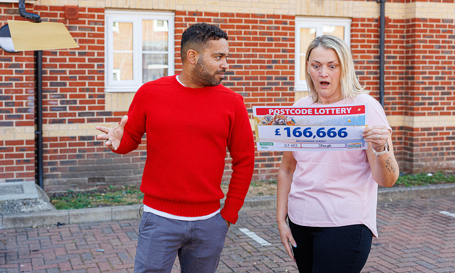Recruiter Nikki had the day off work for Postcode Lottery surprise