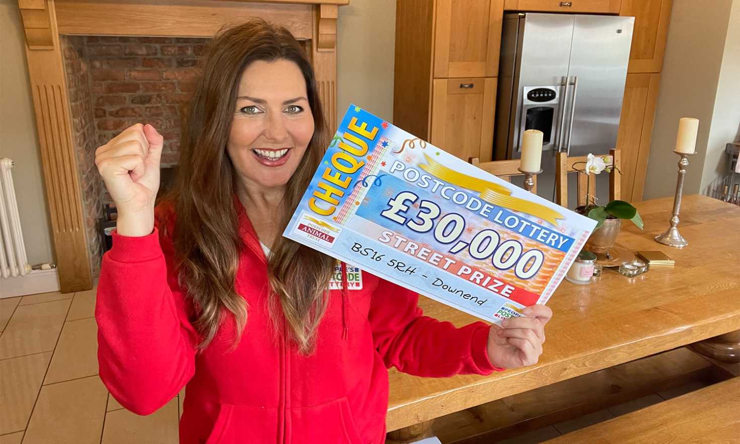 Judie has some fabulous £30,000 Street Prizes for today's lucky winners in Downend