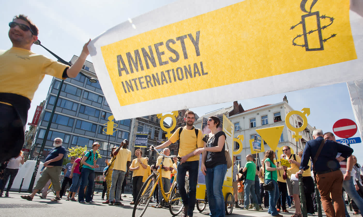 Amnesty International works to create a world in which nobody is denied their human rights