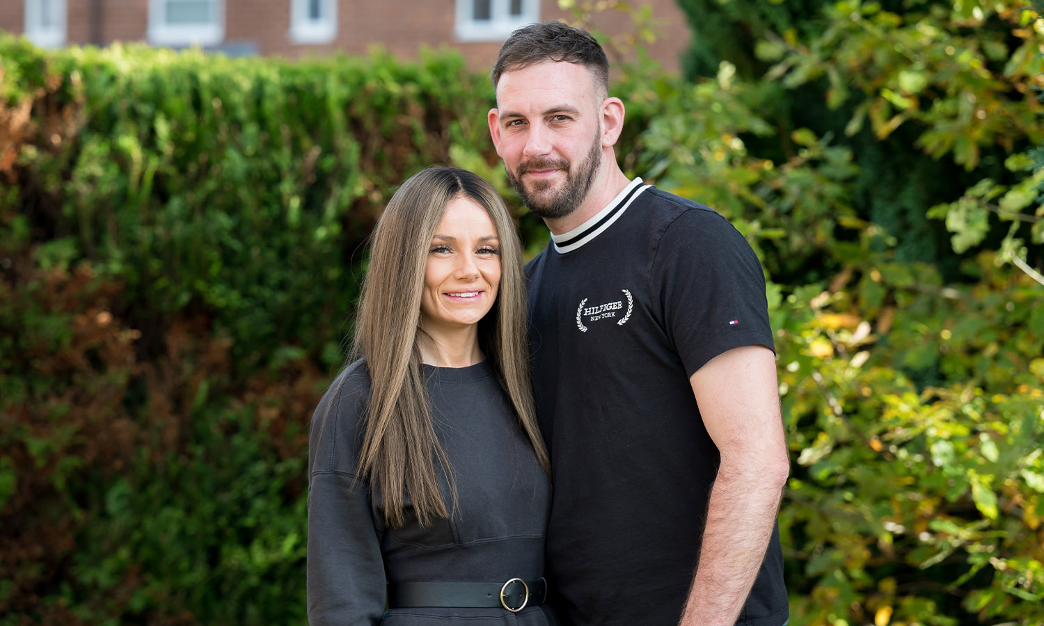 HAPPY COUPLE: Paisley and Darren look forward to the future