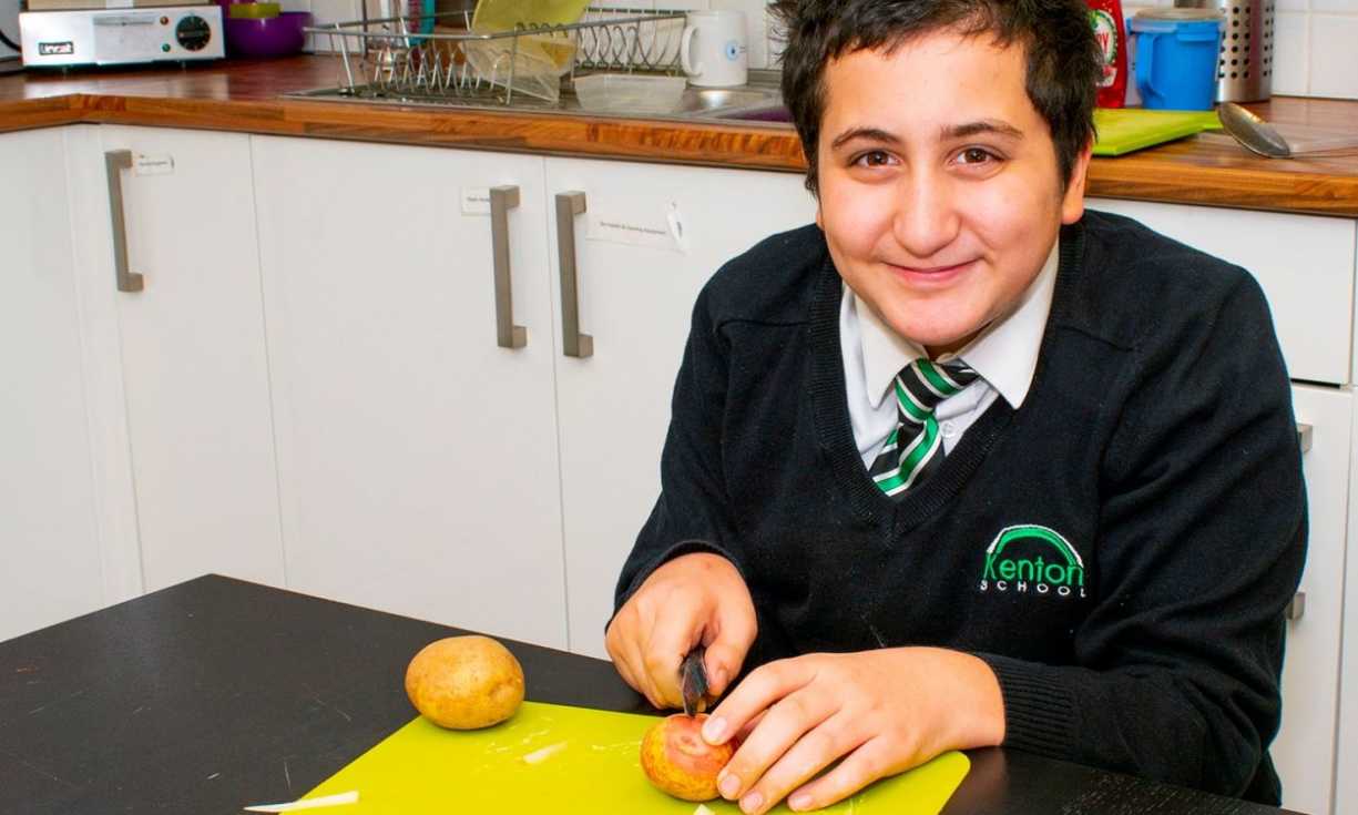 Children North East's Young People's Service has its own allotment and kitchen so that children and teens can grow their own vegetables and learn to cook