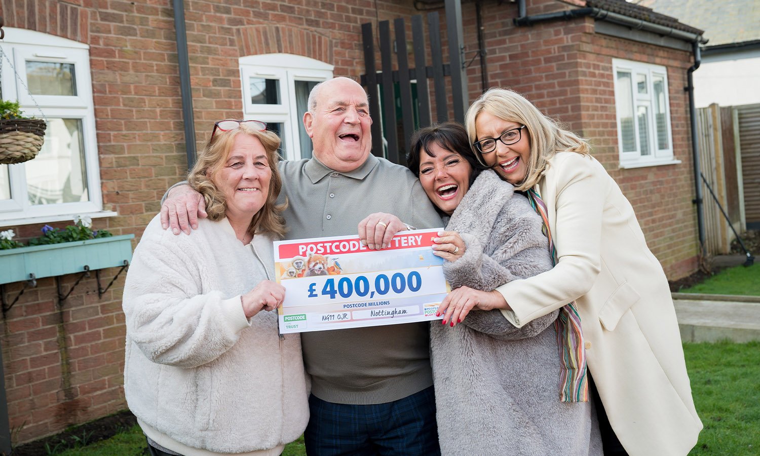 FAMILY WIN: Cliff with his daughters Rachael (L), Claire and Rebecca (R)