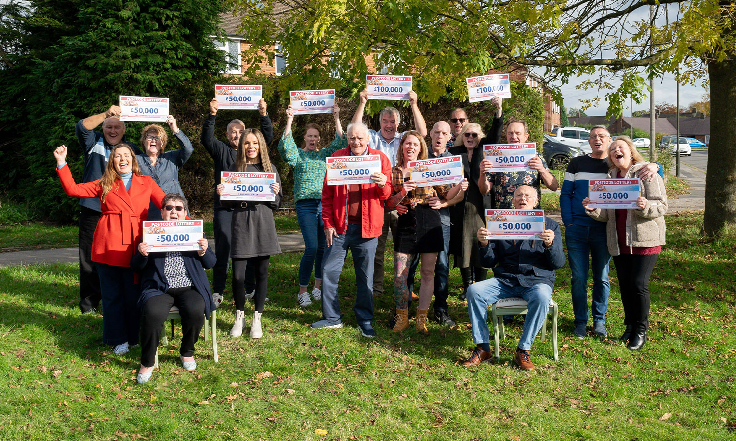 WINNING TOGETHER: Neighbours celebrate scooping prizes