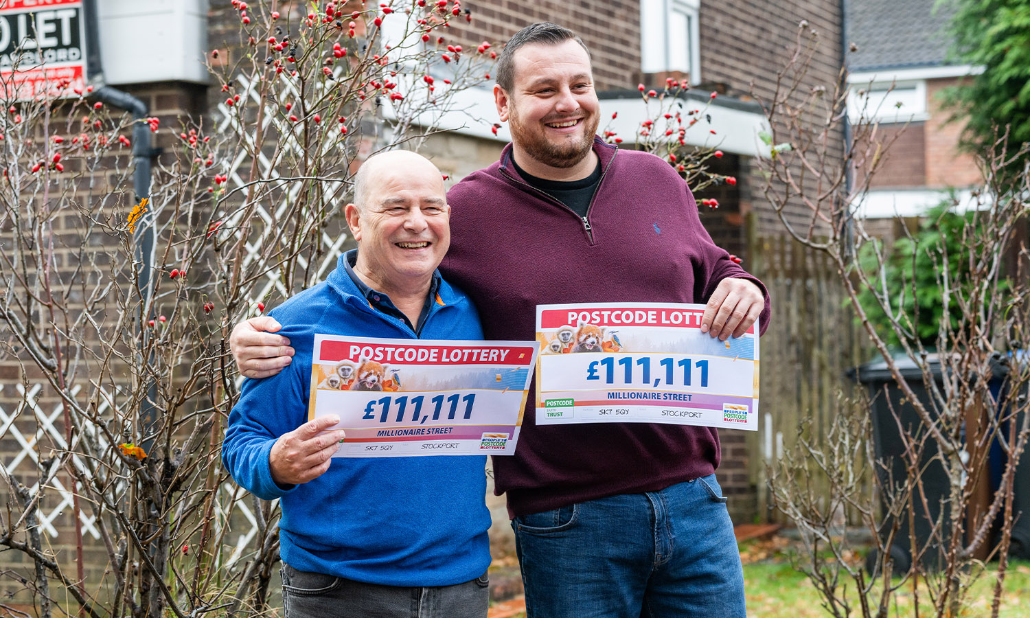 GOLF BUDDIES: Fraser won with good friend and neighbour Richard