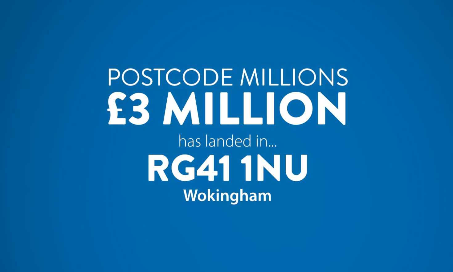 This month's Postcode Millions prize has landed in a Wokingham postcode sector
