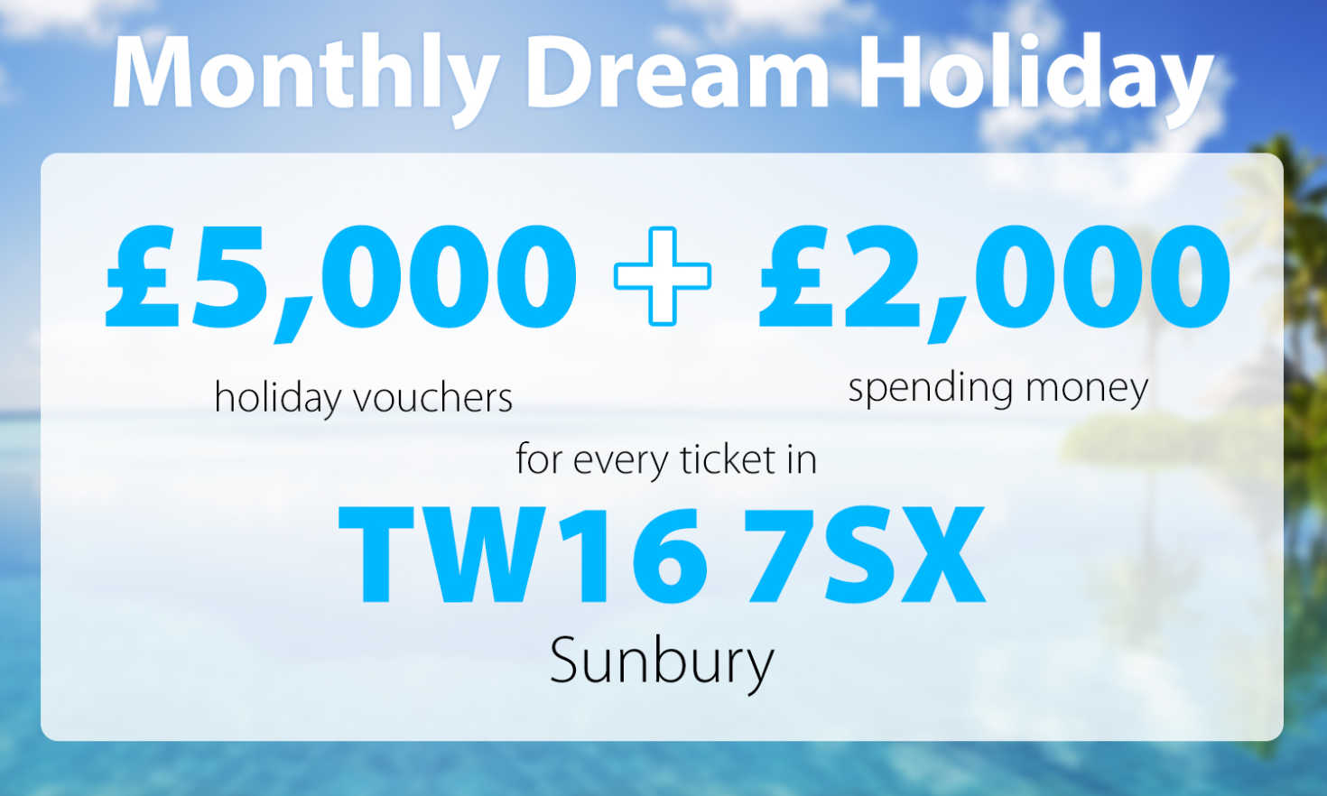 One lucky Sunbury winner is in for a treat after scooping this month's Dream Holiday prize